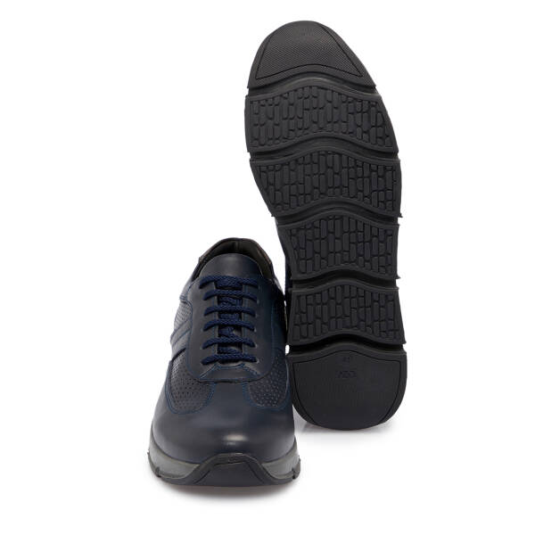 Lacivert Deri Erkek Sneaker - E25S1AY57509-A31 - 4