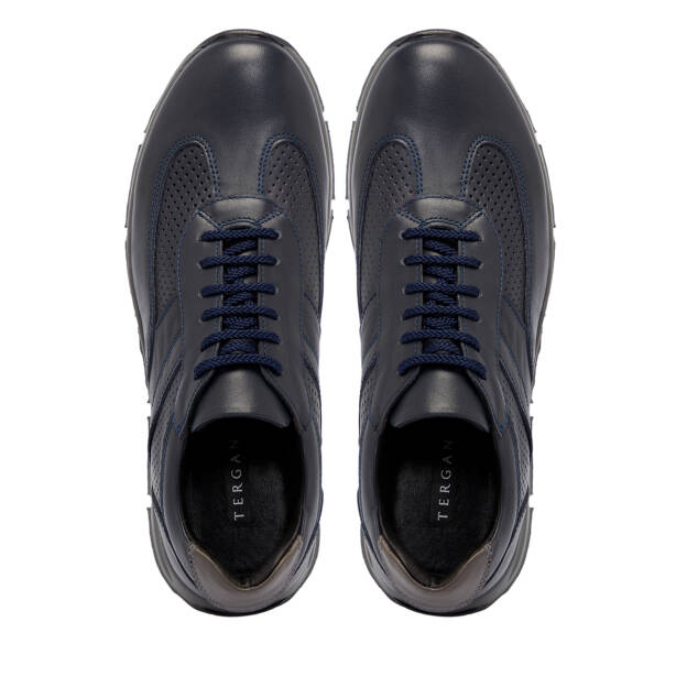 Lacivert Deri Erkek Sneaker - E25S1AY57509-A31 - 5