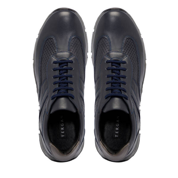 Lacivert Deri Erkek Sneaker - E25S1AY57509-A31 - 5