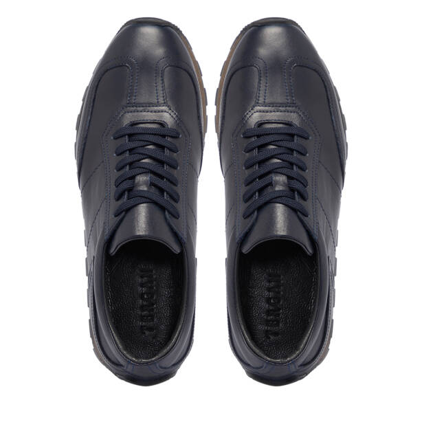 Lacivert Deri Erkek Sneaker - E25S1AY57517-A31 - 5