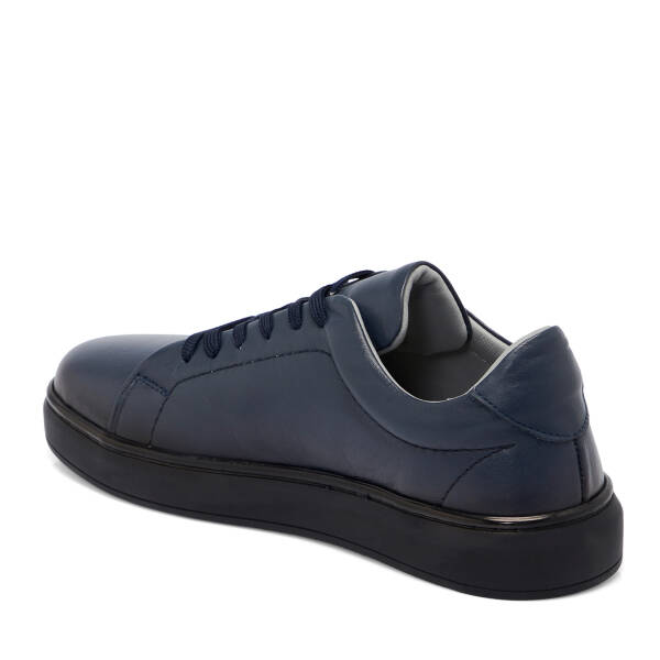 Lacivert Deri Erkek Sneaker - E25S1AY57520-A31 - 2