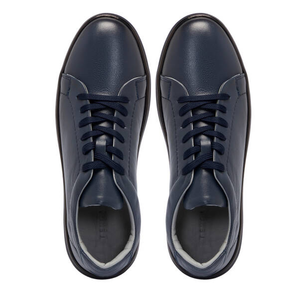 Lacivert Deri Erkek Sneaker - E25S1AY57520-A31 - 5