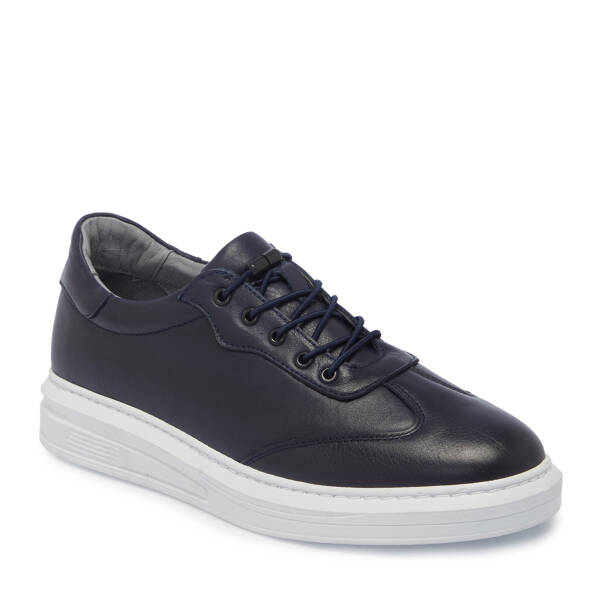 Lacivert Deri Erkek Sneaker - E25S1AY57526-A31 - 1