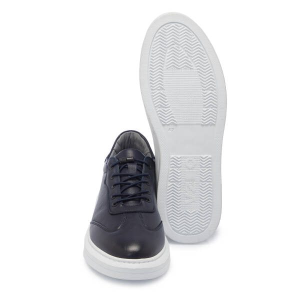 Lacivert Deri Erkek Sneaker - E25S1AY57526-A31 - 4