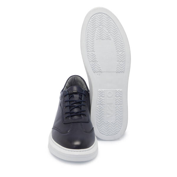 Lacivert Deri Erkek Sneaker - E25S1AY57526-A31 - 4
