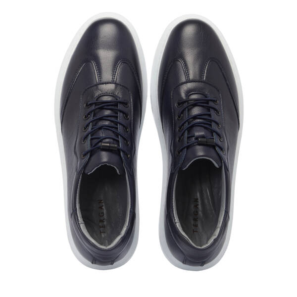 Lacivert Deri Erkek Sneaker - E25S1AY57526-A31 - 5