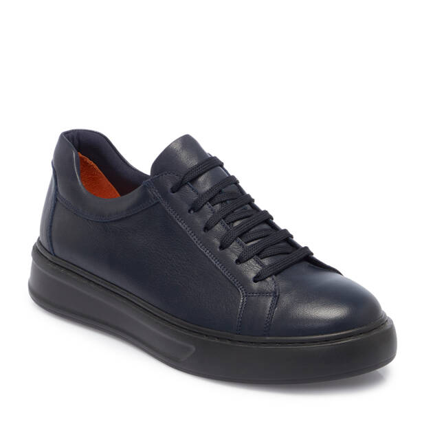 Lacivert Deri Erkek Sneaker - E25S1AY57527-A31 