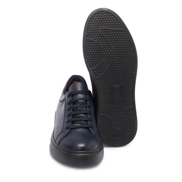 Lacivert Deri Erkek Sneaker - E25S1AY57527-A31 - 4