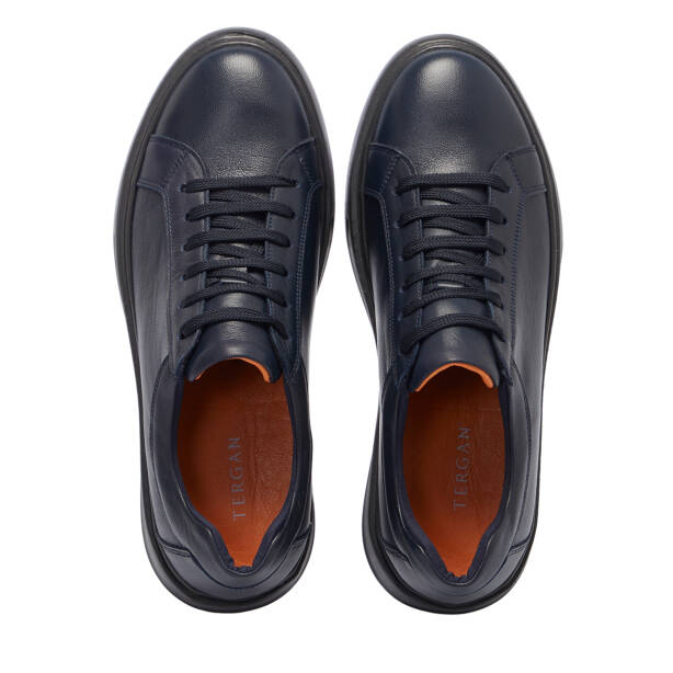 Lacivert Deri Erkek Sneaker - E25S1AY57527-A31 - 5