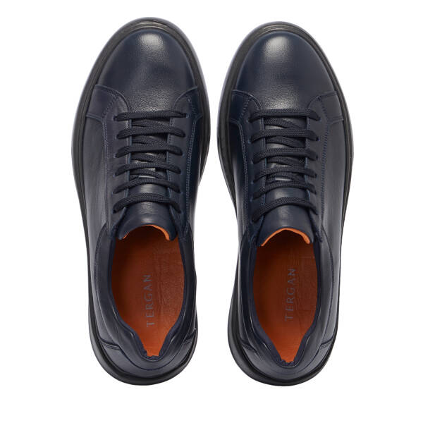 Lacivert Deri Erkek Sneaker - E25S1AY57527-A31 - 5