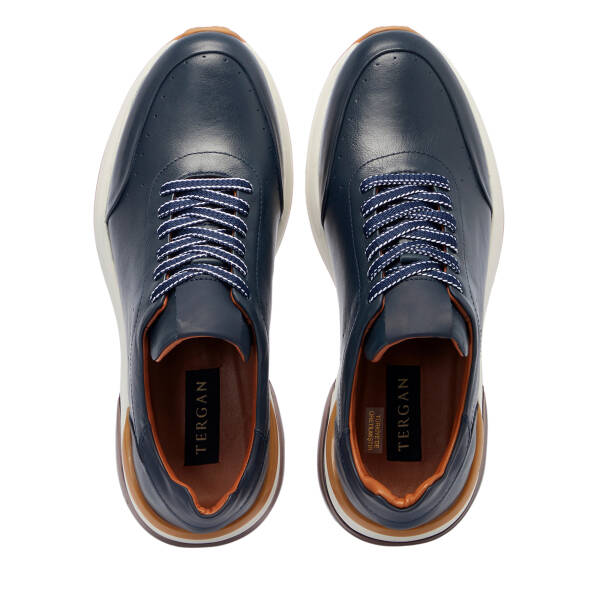 Lacivert Deri Erkek Sneaker - E25S1AY57528-A31 - 5