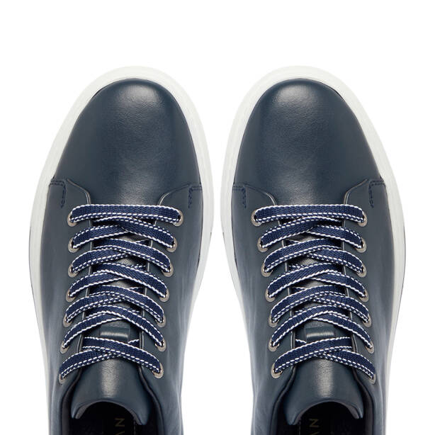 Lacivert Deri Erkek Sneaker - E25S1AY57529-A31 - 5