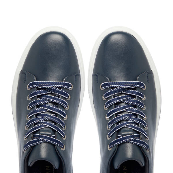 Lacivert Deri Erkek Sneaker - E25S1AY57529-A31 - 5