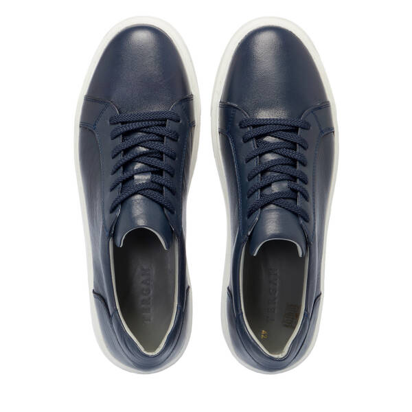 Lacivert Deri Erkek Sneaker - E25S1AY57538-A31 - 5