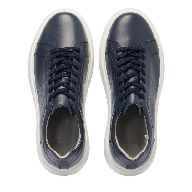 Lacivert Deri Erkek Sneaker - E25S1AY57539-A31 - 5