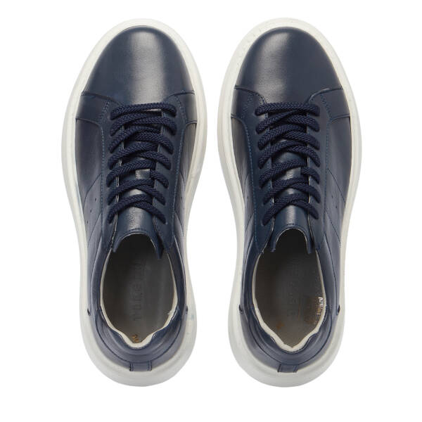 Lacivert Deri Erkek Sneaker - E25S1AY57539-A31 - 5