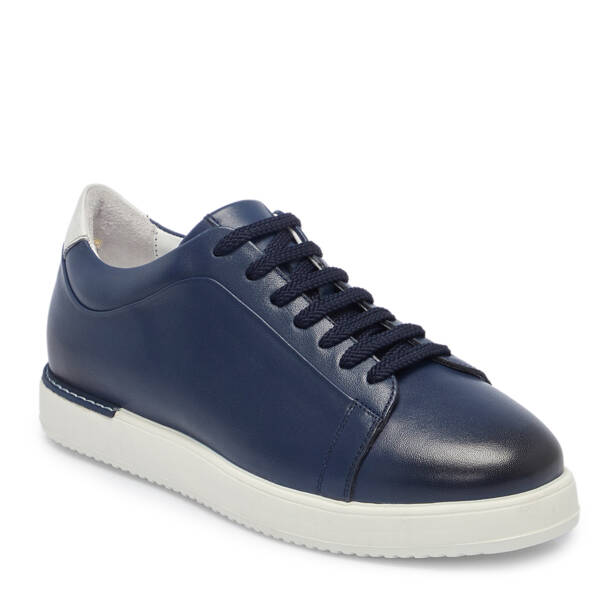 Lacivert Deri Erkek Sneaker - E25S1AY57540-A31 - 1