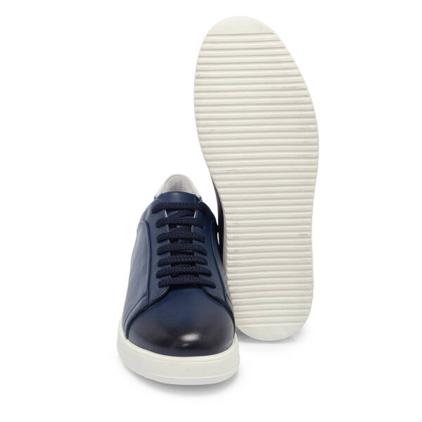 Lacivert Deri Erkek Sneaker - E25S1AY57540-A31 - 4