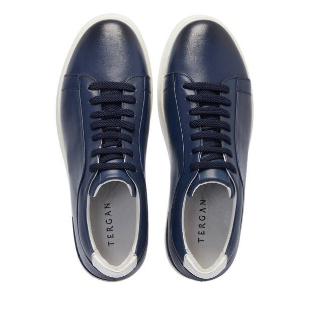 Lacivert Deri Erkek Sneaker - E25S1AY57540-A31 - 5