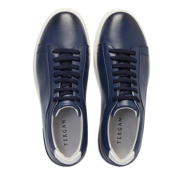 Lacivert Deri Erkek Sneaker - E25S1AY57540-A31 - 5