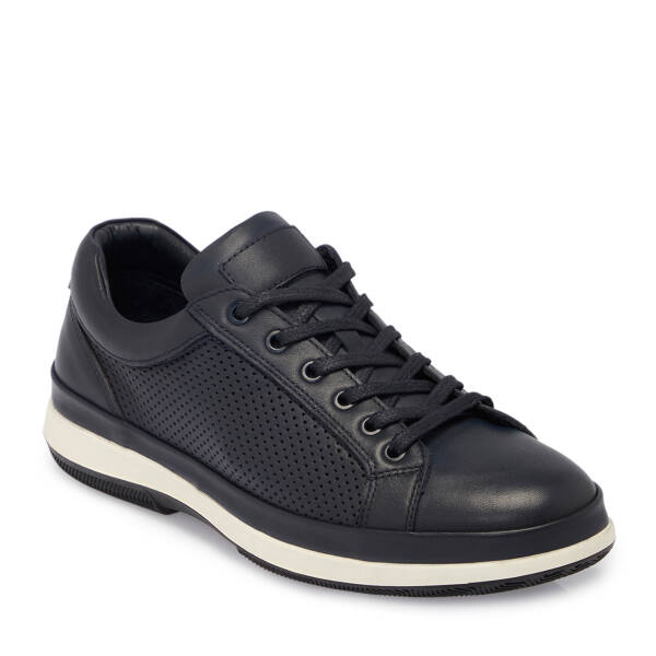 Lacivert Deri Erkek Sneaker - E25S1AY57541-A31 - 1