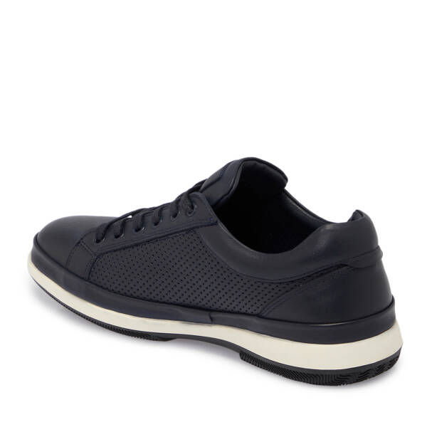 Lacivert Deri Erkek Sneaker - E25S1AY57541-A31 - 2