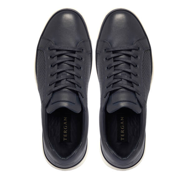 Lacivert Deri Erkek Sneaker - E25S1AY57541-A31 - 5