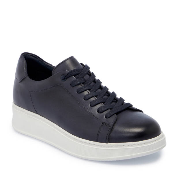 Lacivert Deri Erkek Sneaker - E25S1AY57542-A31 - 1