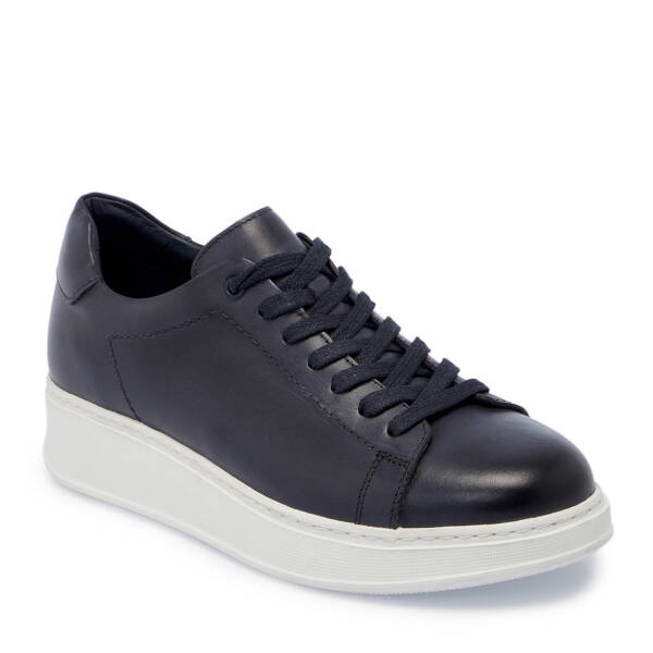 Lacivert Deri Erkek Sneaker - E25S1AY57542-A31 - 1