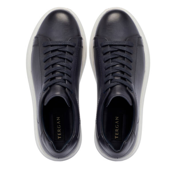 Lacivert Deri Erkek Sneaker - E25S1AY57542-A31 - 5