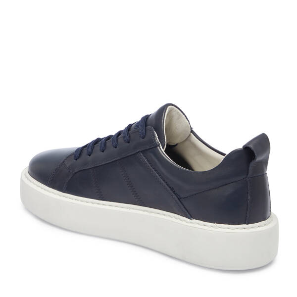 Lacivert Deri Erkek Sneaker - E25S1AY57545-A31 - 2