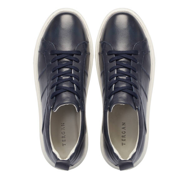 Lacivert Deri Erkek Sneaker - E25S1AY57545-A31 - 5