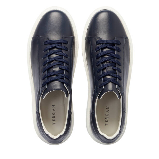 Lacivert Deri Erkek Sneaker - E25S1AY57546-A31 - 5