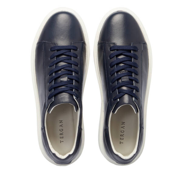 Lacivert Deri Erkek Sneaker - E25S1AY57546-A31 - 5