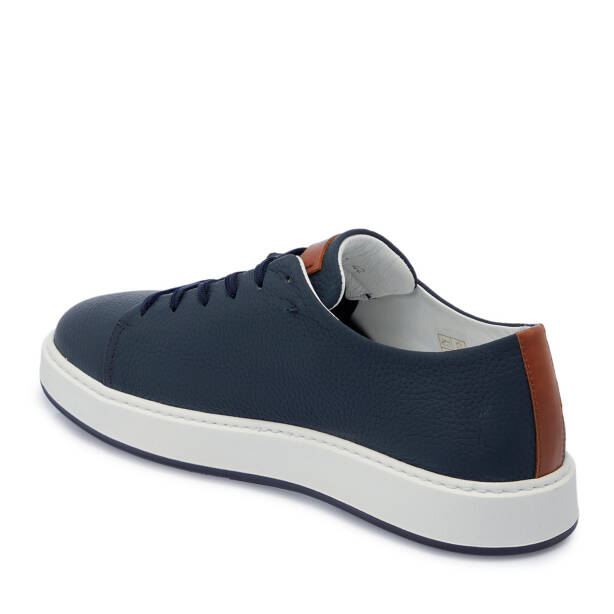Lacivert Deri Erkek Sneaker - E25S1AY57547-A31 - 2