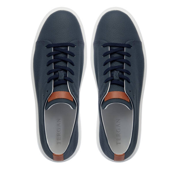 Lacivert Deri Erkek Sneaker - E25S1AY57547-A31 - 5