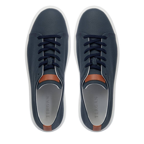 Lacivert Deri Erkek Sneaker - E25S1AY57547-A31 - 5
