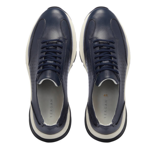 Lacivert Deri Erkek Sneaker - E25S1AY57552-A31 - 5