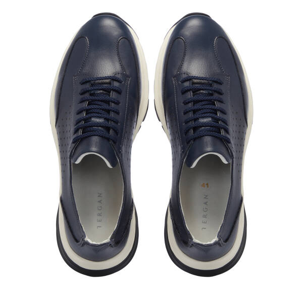 Lacivert Deri Erkek Sneaker - E25S1AY57552-A31 - 5