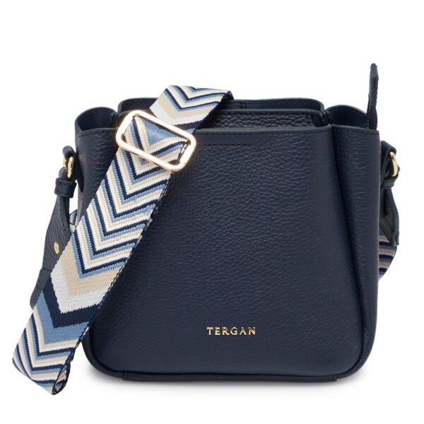 Lacivert Deri Kadın Çapraz Askılı Çanta - S25K1BC80466-U8F - 1