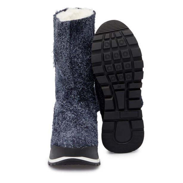 Lacivert Deri Kadın Casual Bot - K24K1BT67520-A31 - 4