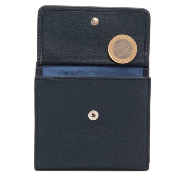 Lacivert Hakiki Deri Kadın Cüzdan - S1CB00005627-A38 - 3