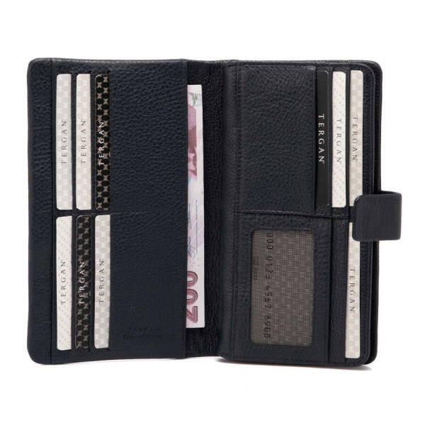 Lacivert Hakiki Deri Kadın Cüzdan - S1CB00005726-X86 - 3