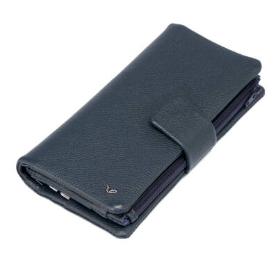  Lacivert Deri Kadın Cüzdan - S1CB00005727-X86 