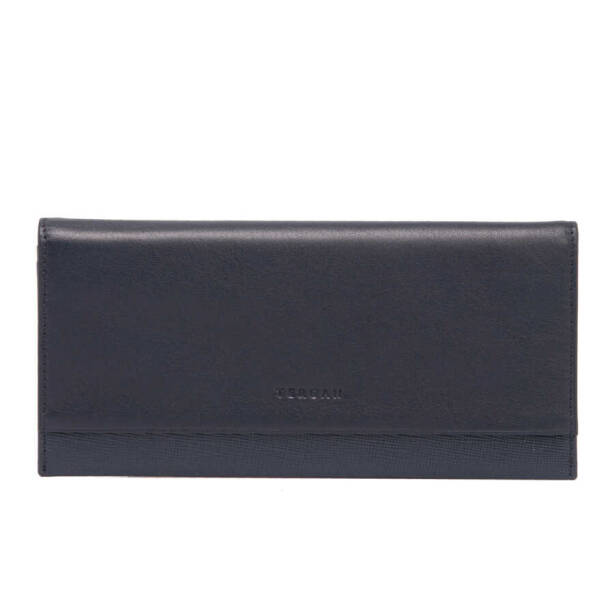 Lacivert Deri Kadın Cüzdan - S1CB00005759-A2H - Tergan