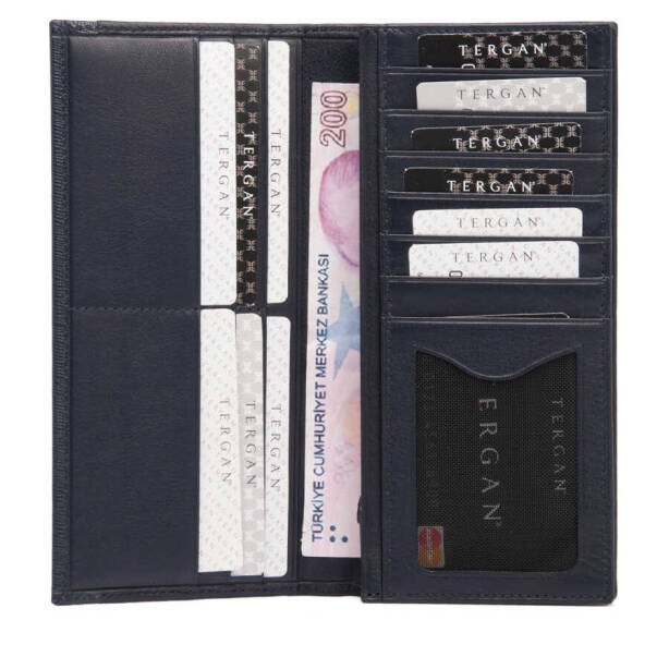 Lacivert Deri Kadın Cüzdan - S1CB00005759-A2H - Tergan