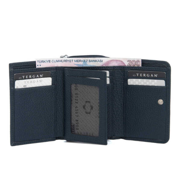 Lacivert Hakiki Deri Kadın Cüzdan - S1CB00005798-A38 - 2