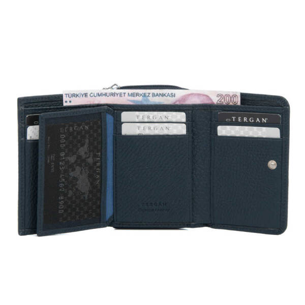 Lacivert Hakiki Deri Kadın Cüzdan - S1CB00005798-A38 - 3