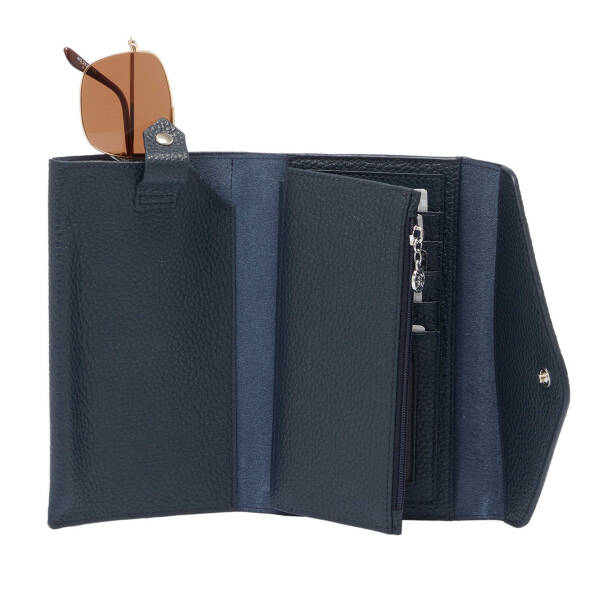 Lacivert Deri Kadın Cüzdan - S1CB00005811-A38 - 3