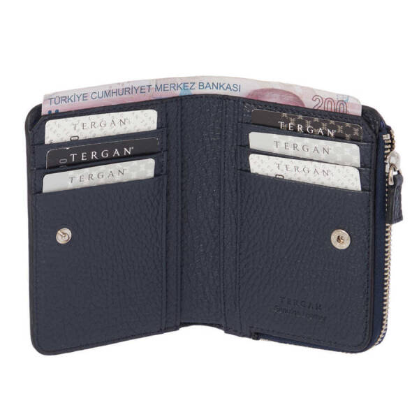 Lacivert Hakiki Deri Kadın Cüzdan - S1CB00005812-A38 - 2
